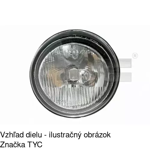 Hmlové svetlo - predné POLCAR 600730-C