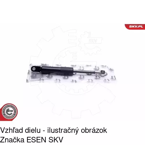 Plynová pružina 6007AB1D /POLCAR/ - obr. 2
