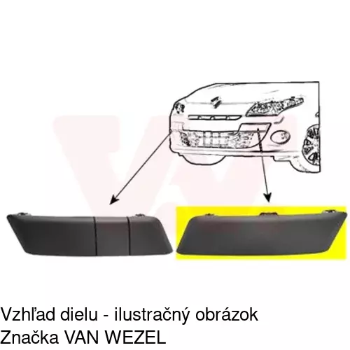 Lišta nárazníka 60140756J /POLCAR/ - obr. 1