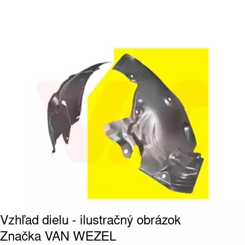 Podblatník (plast) POLCAR 6014FP2T
