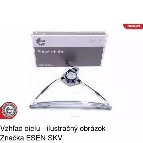 Elektrický mechanizmus okna dverí 6015PSE3 /POLCAR/ - obr. 4