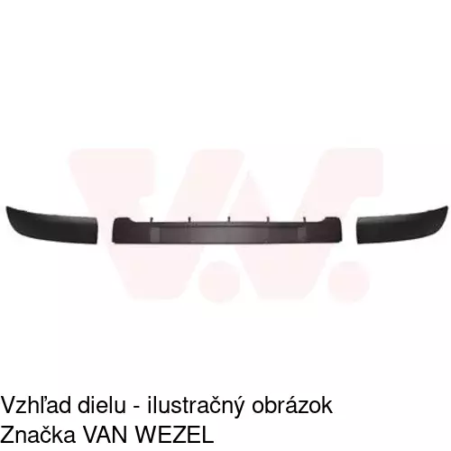 Lišta nárazníka 60160712J /POLCAR/ - obr. 1