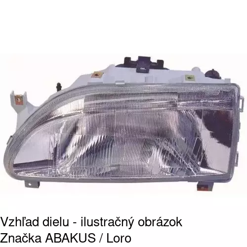 Hlavný reflektor 6019093E /POLCAR/ - obr. 2