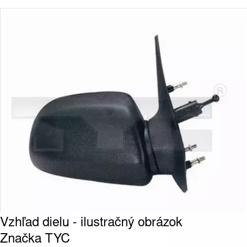 Vonkajšie zrkadlo 6019521E /POLCAR/ - obr. 2