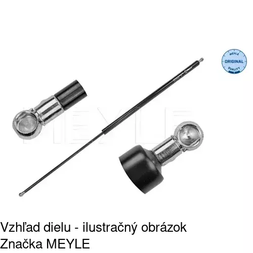 Plynová pružina 6026AB /POLCAR/ - obr. 2