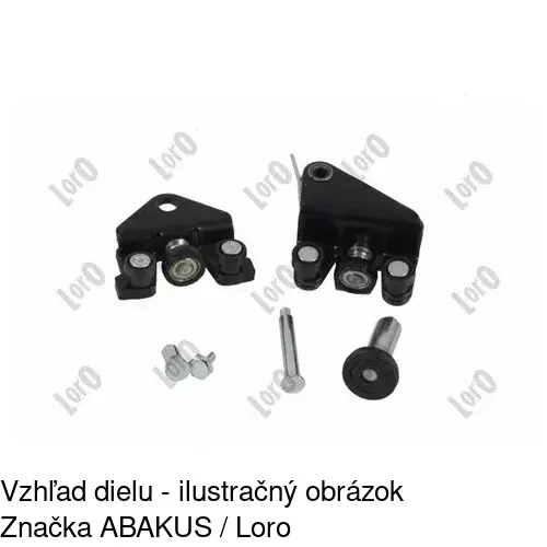 Vozík - kolieska pant posuvných dverí 6026Z-70 /POLCAR/ - obr. 1