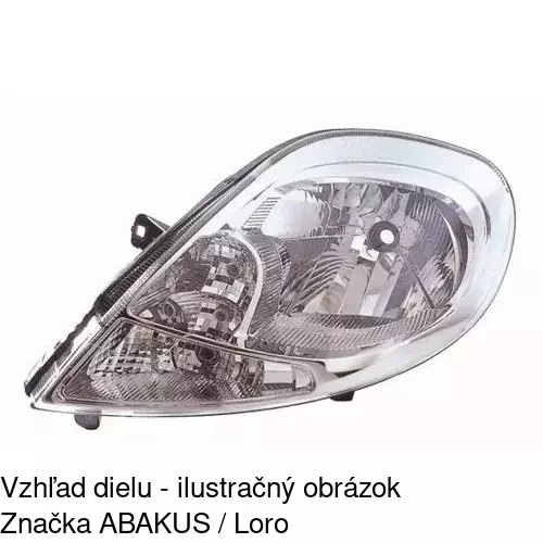 Hlavný reflektor 6027102E /POLCAR/ - obr. 4