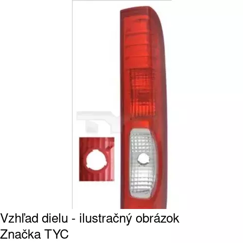 Zadné svetlo POLCAR 6027870E