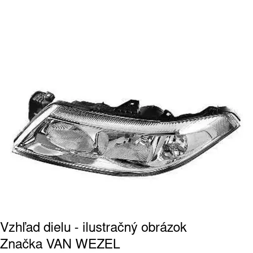 Hlavný reflektor 603709-E /POLCAR/ - obr. 3