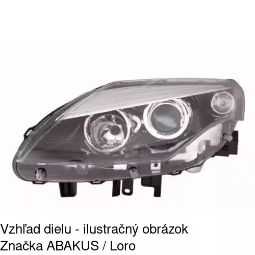 Hlavný reflektor 6039103E /POLCAR/ - obr. 2