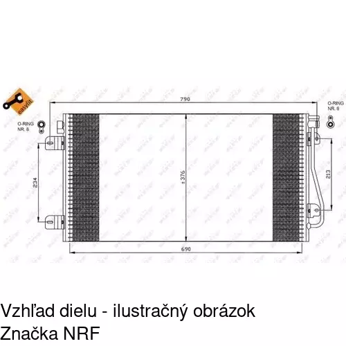 Chladiče klimatizácie 6041K83X /POLCAR/ - obr. 1