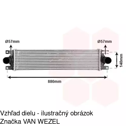 Chladiče vzduchu (Intercoolery) 6042J8-1 /POLCAR/ - obr. 4