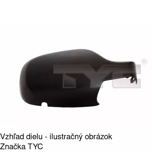 Rám vonkajšieho zrkadla 605554TM /POLCAR/ - obr. 1
