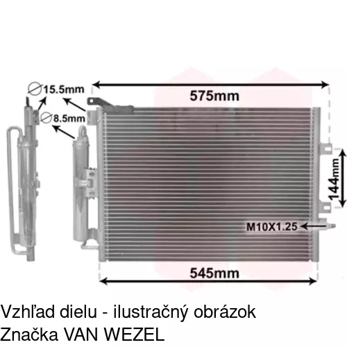 Chladiče klimatizácie 6055K82X /POLCAR/ - obr. 3