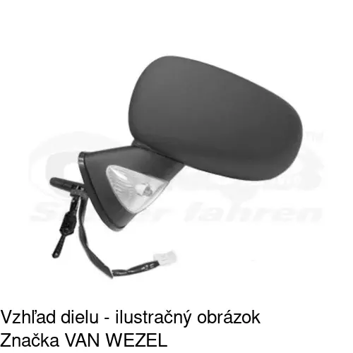 Rám vonkajšieho zrkadla 605654TM /POLCAR/ - obr. 4