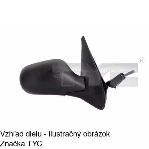 Vonkajšie zrkadlo 6059521E /POLCAR/ - obr. 4