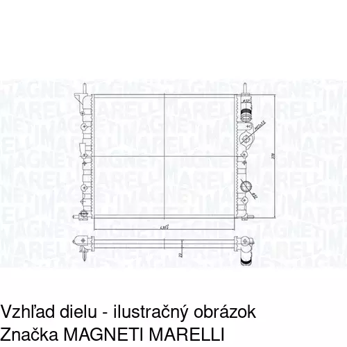 Chladiče vody 606008A1 /POLCAR/ - obr. 1