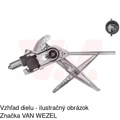 Elektrický mechanizmus okna dverí 6060PSE1A /POLCAR/ - obr. 3