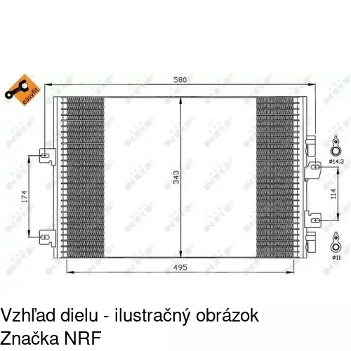 Chladiče klimatizácie POLCAR 6061K82X