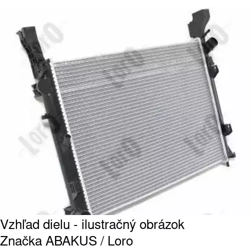 Chladiče vody 606208A1 /POLCAR/ - obr. 2