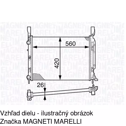 Chladiče vody 606208A3 /POLCAR/ - obr. 5