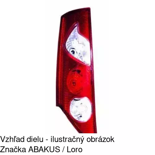 Zadné svetlo 6062871E /POLCAR/ - obr. 2