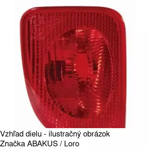 Hmlové svetlo - zadné 606297-E /POLCAR/ - obr. 1