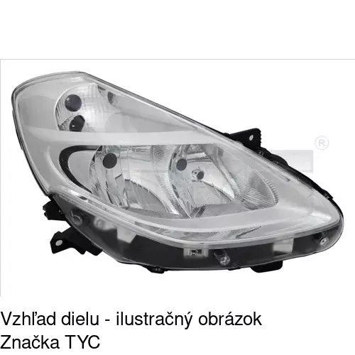 Hlavný reflektor 606410-E /POLCAR/ - obr. 1