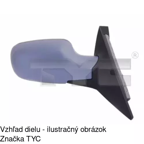 Vonkajšie zrkadlo 6071525E /POLCAR/ - obr. 4
