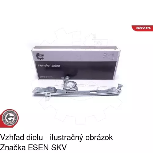 Mechanizmus sťahovania okna elektrický bez motora 6071PSG1A /POLCAR/ - obr. 4
