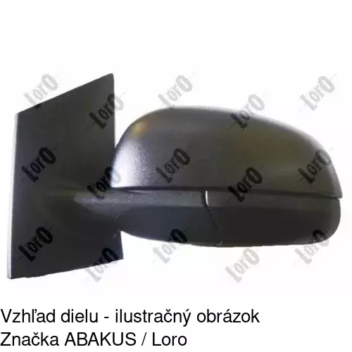Rám vonkajšieho zrkadla 60A254PM /POLCAR/ - obr. 5