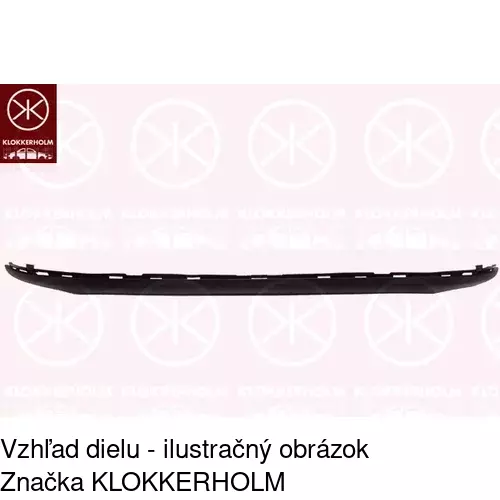Spojler predného nárazníka POLCAR 60B125-J