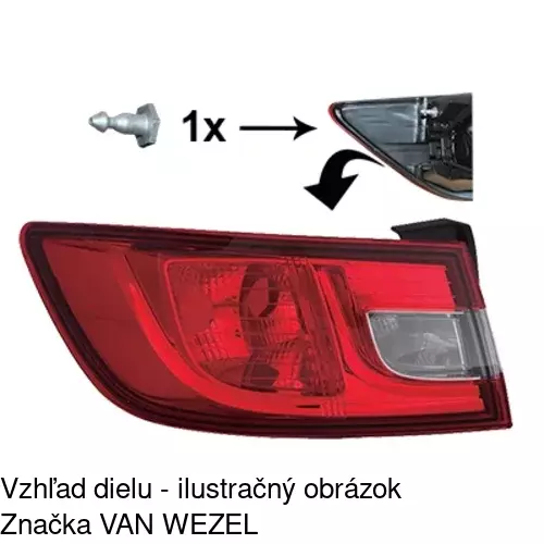 Zadné svetlo 60B187-U /POLCAR/ - obr. 5