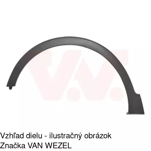 Lišta blatníka 60L101-5 /POLCAR/ - obr. 1