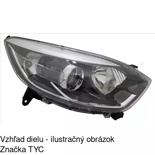 Hlavný reflektor POLCAR 60L1101U