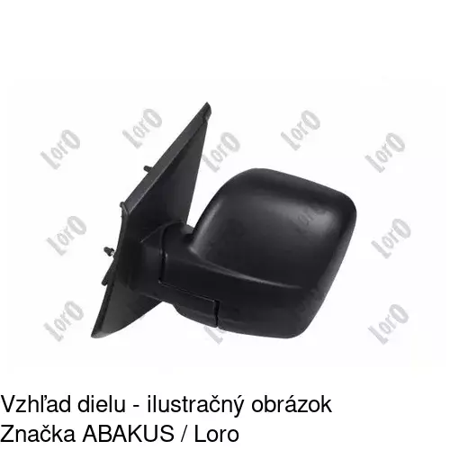 Vonkajšie zrkadlo 60N2511M /POLCAR/ - obr. 2