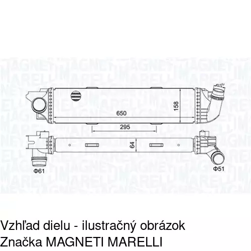 Chladiče vzduchu (Intercoolery) POLCAR 60N2J81X