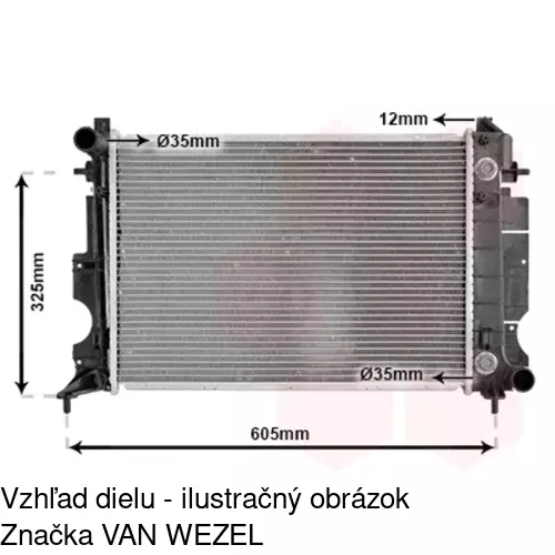 Chladiče vody 652208-1 /POLCAR/ - obr. 1