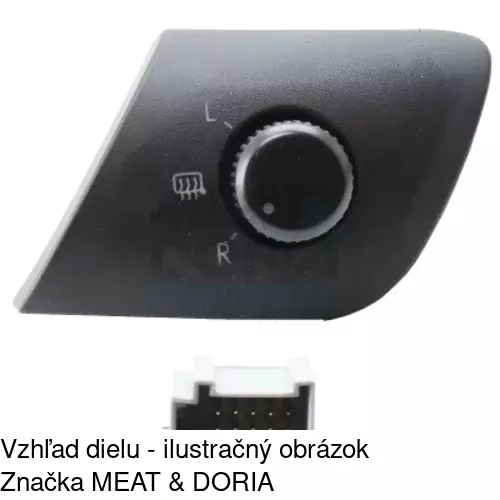 Kontakt regulácie zrkadiel 6713P-60 /POLCAR/ - obr. 2