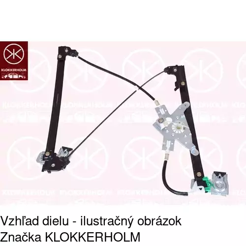 Mechanizmus sťahovania okna elektrický bez motora 6713PSG2 /POLCAR/ - obr. 1