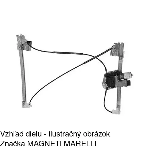 Elektrický mechanizmus okna dverí POLCAR 6714PSE1