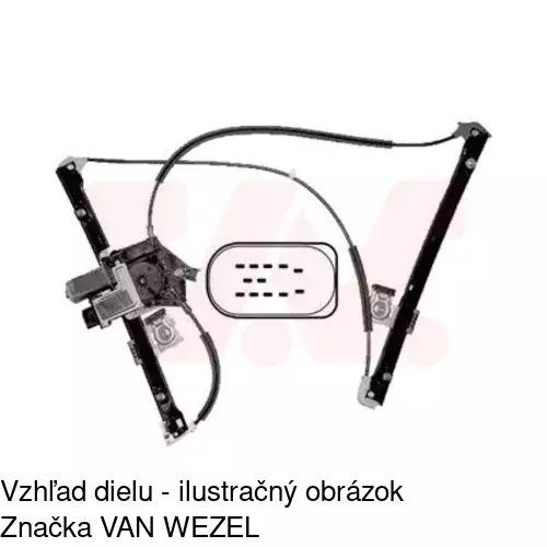 Elektrický mechanizmus okna dverí 6714PSE1 /POLCAR/ - obr. 2