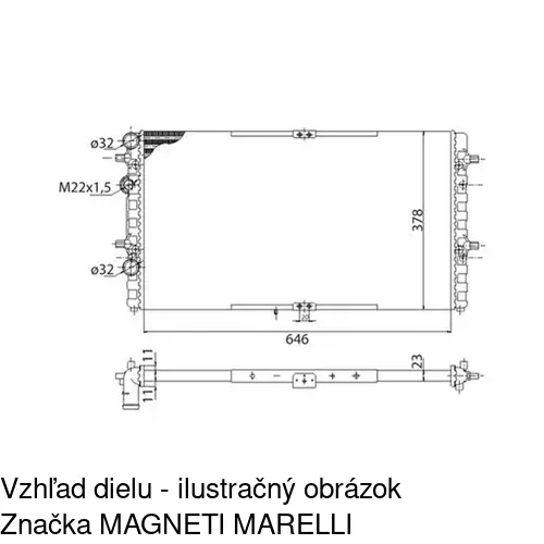 Chladiče vody 671608-1 /POLCAR/ - obr. 2