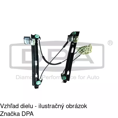Mechanizmus sťahovania okna elektrický bez motora 6726PSG2 /POLCAR/ - obr. 2