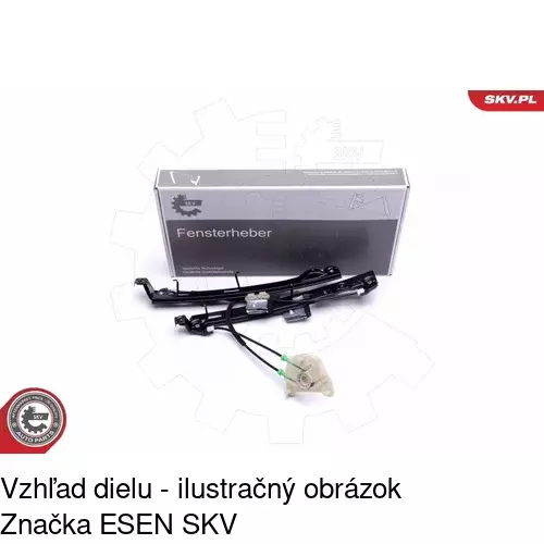 Mechanizmus sťahovania okna elektrický bez motora 6726PSG2 /POLCAR/ - obr. 4