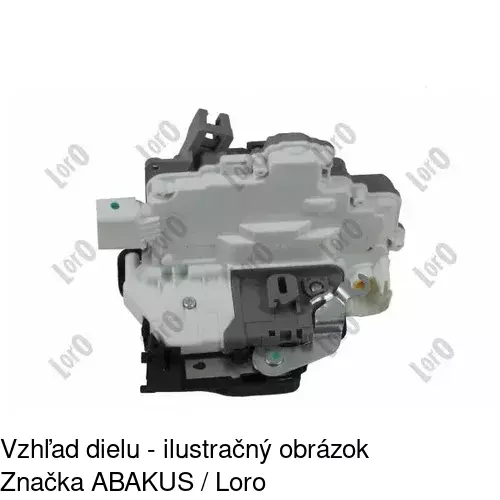 Vnútorná zámka dverí 6726ZC-1 /POLCAR/ - obr. 3