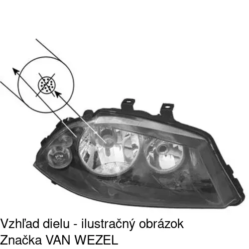 Hlavný reflektor 6731104V /POLCAR/ - obr. 4