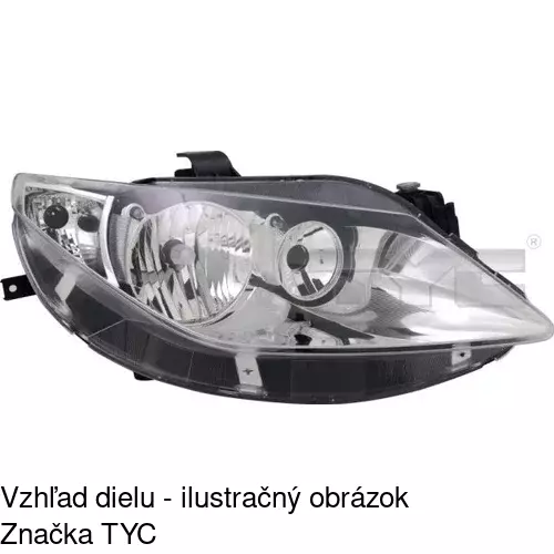 Hlavný reflektor 6732094E /POLCAR/ - obr. 2