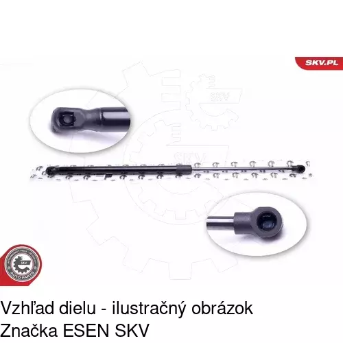 Plynová pružina 6732AB /POLCAR/ - obr. 3