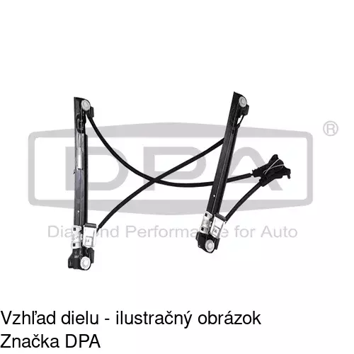 Mechanizmus sťahovania okna elektrický bez motora 6732PSG6E /POLCAR/ - obr. 1